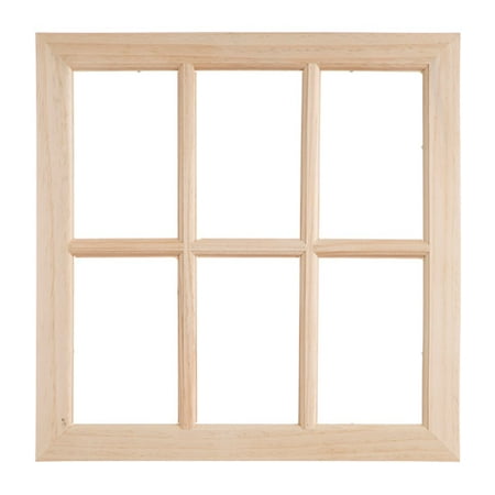 Darice Wooden Window Pane W6 Panes 17 X 17 Inches