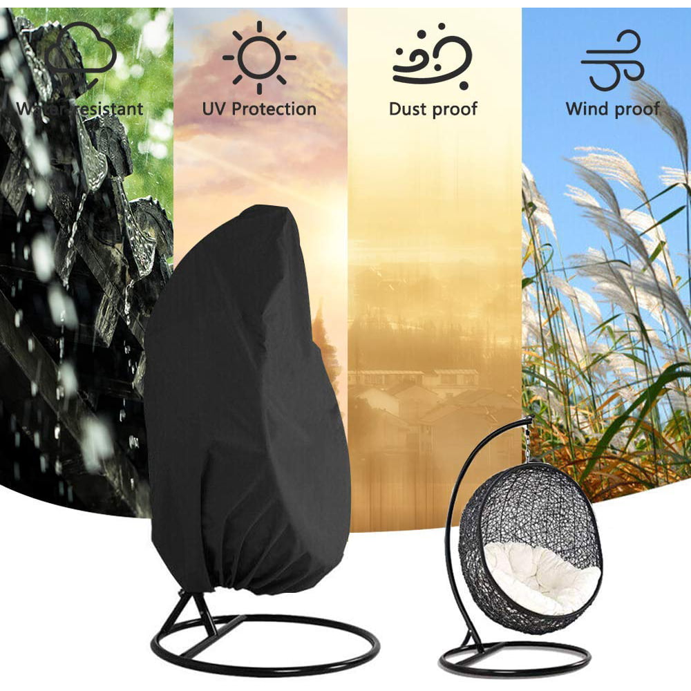 Reactionnx Patio Hanging Egg Chair Cover, Durable Lightweight