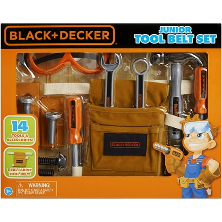 Black & Decker Junior 14 Piece Toy Tool Belt Set