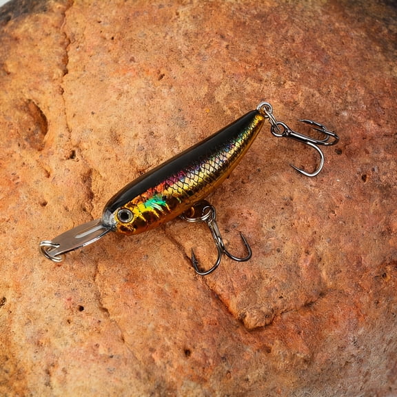 1PC Micro Sinking Minnow Lure, Fishing Bait for Freshwater Saltwater, Ideal for Trout Bass Walleye, Ultra-Light 1/32oz 5in Length