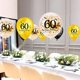 thumbnail image 3 of PIX-LINK Globos de cumpleaños 60, 30 unidades, globos de oro negro de 12 pulgadas, globos de confeti de látex, suministros de decoración para fiestas de 60 años lyd modelStyleType, 3 of 7