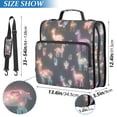 thumbnail image 2 of FORMRS Zipper Binder with Shoulder Strap 2-inch Ring 500 Sheet Capacity File Bag, Neon Llamas Pattern, 2 of 5