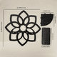 thumbnail image 2 of Estantes de esquina con forma de loto, estantes de esquina de pared con flores de madera, estantes flotantes, estantes de exhibición de cristal, estantes de esquina de pared estilo boho, 2 of 6