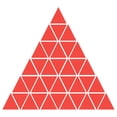 thumbnail image 1 of Acrílico Espejo Pared Pegatinas 100uds Auto Adhesivo Removible Triángulo Pared Calcomanías para Hogar Sala Habitación Dormitorio Oficina Bricolaje Decoración (20mm Rojo), 1 of 6