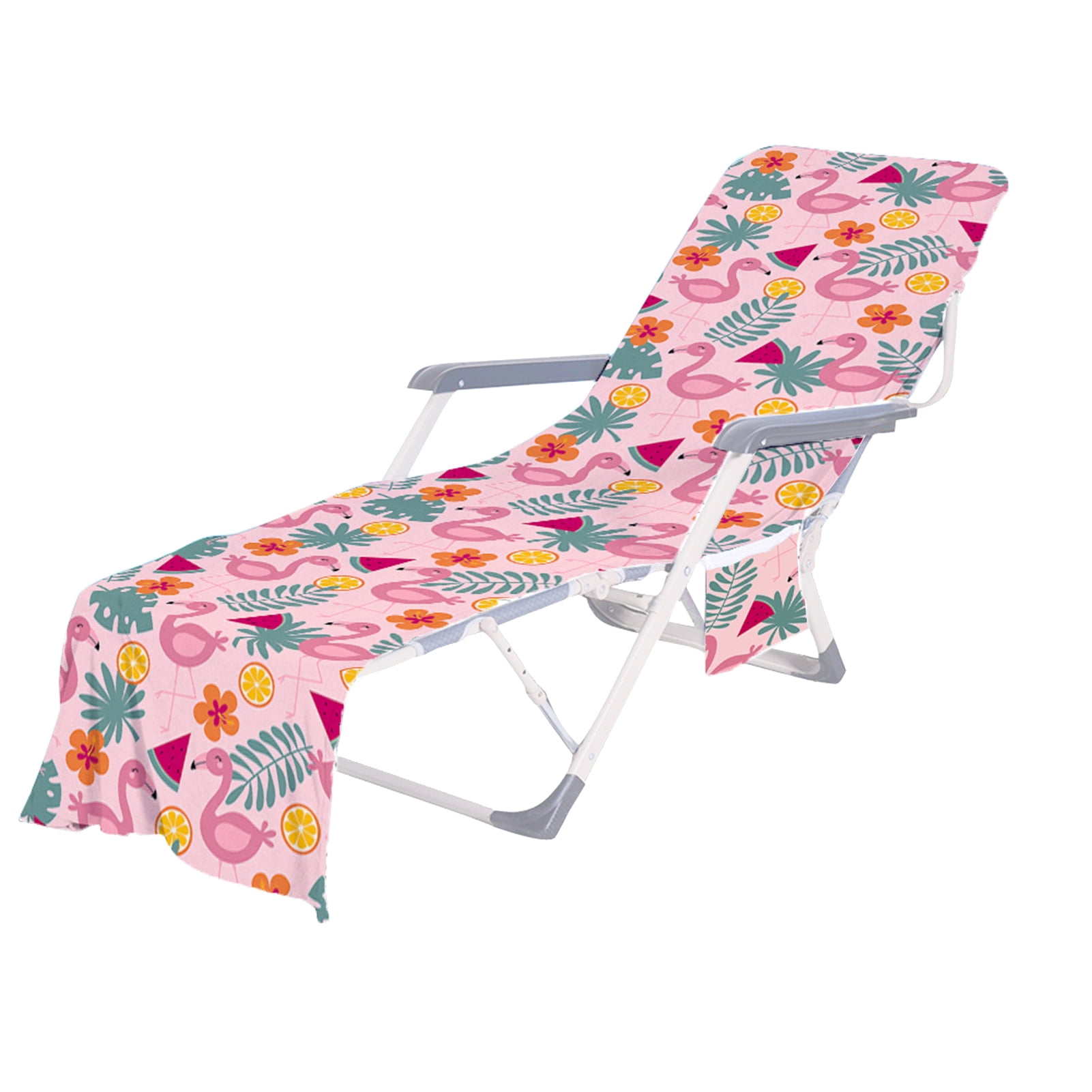 Famure Beach Chair Cover Pool Lounge Chaise Towel Sun Lounger Cover