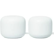 Google Nest WiFi - AC2200 (2nd Generation) Router and Add On Access Point Mesh Wi-Fi System Bundles (2-Pack, Snow)
