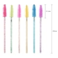 thumbnail image 6 of Eyelash Extension Disposable Crystal Eyebrow Brush Mascara Wands Applicator Lash Cosmetic Brushes Beauty Makeup Tool A-Purple-50pcs, 6 of 6