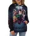 thumbnail image 5 of Demon Slayer Mens Womens Novelty Hoodie 3D Print Pullover Hooded Long Sleeve Sweatshirts Tops Blouse with Pocket, 5 of 8