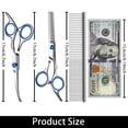 thumbnail image 2 of Dog Scissors for Grooming with Safety Round Tip,Dog Grooming Kit,Dog Shears Set,Incude Thinning,Curved Grooming Scissors and Comb for Pets.Suitable for The Right Hand, 2 of 8