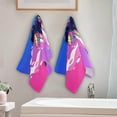 thumbnail image 4 of Cute Orca Whale Hand Towels, Pink Wave Kitchen Towel Ultra Soft and Absorbent,Decorative Fingertip Face Towel for Bathroom Hotel, 2 PCS, 28.3"x 14.4", 4 of 5