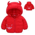 thumbnail image 3 of Esaierr Baby Boys Girls Hooded Ears Winter Coats Jacket Warm down Cotton Jacket Toddler Down-Like Cotton Wadding Thickened Outwear for 6 Months-4 Years, 3 of 9