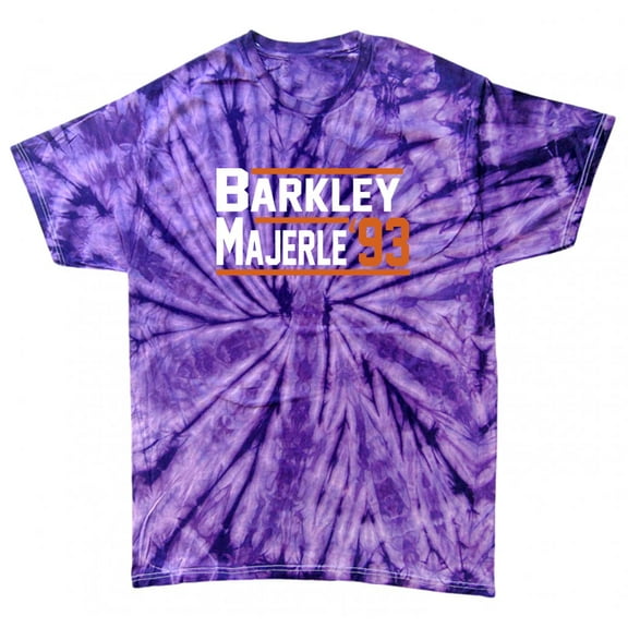 TIE-DYE PURPLE Charles Barkley Dan Majerle Suns 1993 T-shirt ADULT