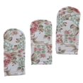 thumbnail image 3 of CUSHYSTORE 3X Funda para soporte de mango de sartén Soportes de lona Protector antiescaldado resistente al calor (jardín de rosas rosas), 3 of 4