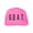 Neon Pink, variant on G.O.A.T (Greatest Of All Time) Neon truckers mesh snap back hat