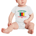 thumbnail image 2 of Everyone Loves a Nice Cameroonian Boy Baby Bodysuits Newborn Clothes (White, 18-24 Months), 2 of 5