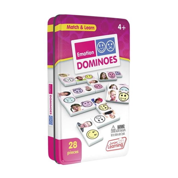 Junior Learning 2019861 Emotion Dominoes, Plastic