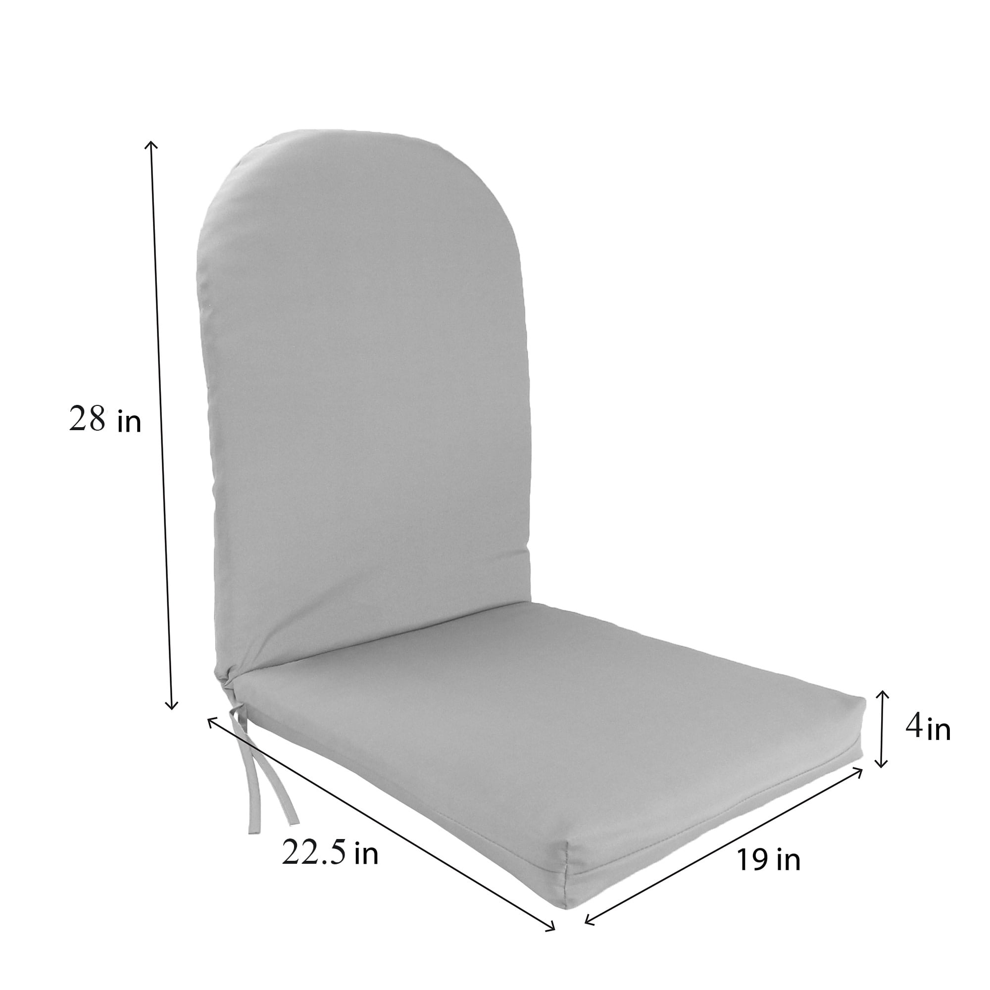 Jordan Manufacturing 50.5" x 19" Boule Bog Multicolor Stripe Rectangular Outdoor Adirondack Chair Cushion with Ties