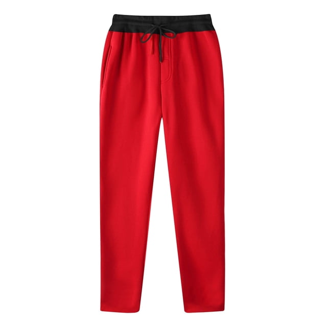 Pantalones de chándal de felpa para hombre: bajo elástico, joggers holgados, tejido de poliéster, ropa de gimnasio/casual, tallas S-XXXL.