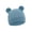 Blue, variant on Classical Bear Ear Infant Hat Waffles Weave Fabric Stretchy Head Cover Stretchable Caps for 0 to 2 Year Baby