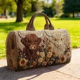 thumbnail image 3 of BotaniNest Quilted Duffle Hippie Bohemian Travel For Durable Quilted Fabric Spacious Duffle, 3 of 5