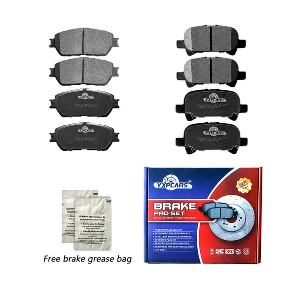 Front & Rear Ceramic Disc Brake Pads Set For Toyota Avalon Solara Camry SE XLE