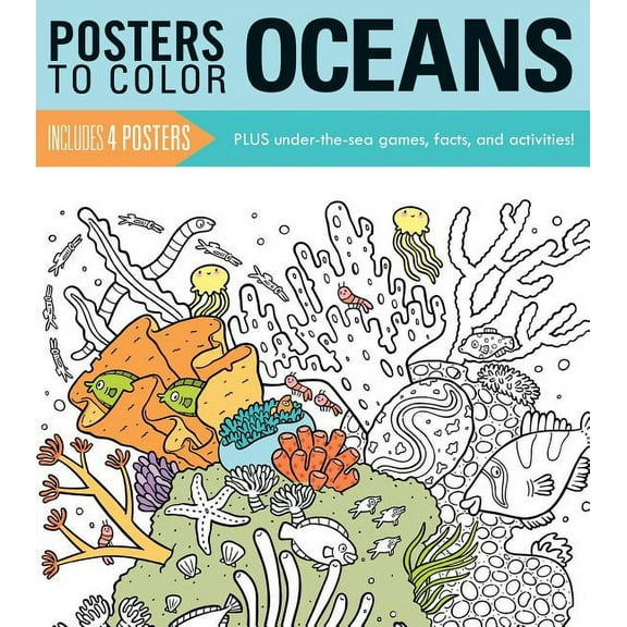 Posters to Color: Oceans (Paperback)