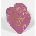 thumbnail image 2 of Inkdotpot Pack Of 50 Real Gold Foil Paper Tags Happy Holiday Favor Hang Tags, 2 of 8