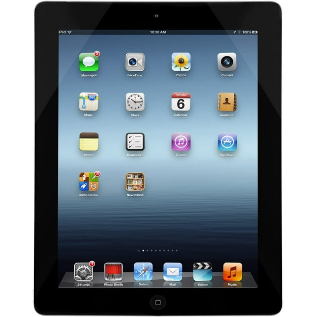iPad Apple Remis à Neuf 4e Gén. 16 Go, Wi‐Fi, Noir (Remis à Neuf)