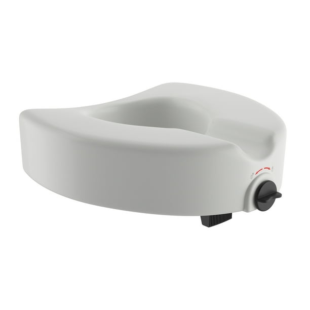 Medline Elevated Toilet Seat Riser with Microban® Antimicrobial