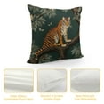thumbnail image 4 of JEUXUS Pillow Cover,Tiger and Peacock Throw Pillow Case Modern Cushion Cover Square Pillowcase Decoration for Sofa Bed Chair Car, 4 of 5
