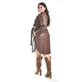 thumbnail image 3 of Vestido camisero de piel sintetica Roman Fashion /Tallas Extras, 104 (Cafe) cafe 38, 3 of 6