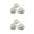 thumbnail image 3 of Naiovety 50 piezas de flores artificiales para interiores, fiestas, bodas, rosas de simulación. Blanco 2Conjunto, 3 of 6