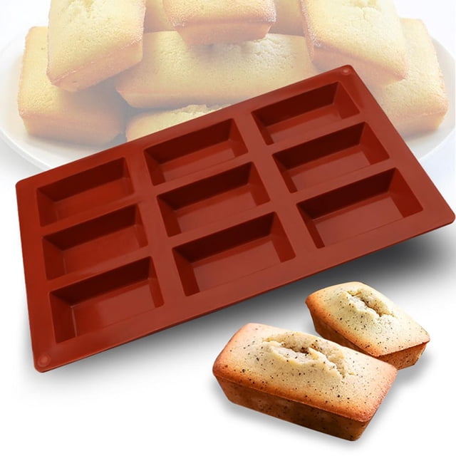 Molde Para Hornear Flexible De 9 Cavidades, Molde Rectangular Para Hornear, Moldes De Silicona Para Dulces DIY Para Pasteles, Jabón De Chocolate