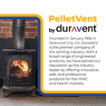 thumbnail image 6 of DuraVent PelletVent 12" L x 3" Diameter Adjustable Straight Steel Stove Pipe, 6 of 6