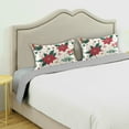 thumbnail image 3 of Yayeee Pillowcase King Size Set of 2 Satin Wrinkle Resistant Pillow Case, Christmas Floral, 3 of 8