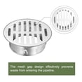 thumbnail image 3 of Uxcell Floor Drain Cover,, 4.8 Inch Stainless Steel Anti Block Drain Cover for Outdoor Bathroom Kitchen, 98 Flat Mouth, 3 of 6