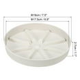 thumbnail image 2 of Uxcell Plant Saucers Tray, 2Pcs Durable Plastic Round Flower Pot Drip Tray, White 7.5 Inch, 2 of 5