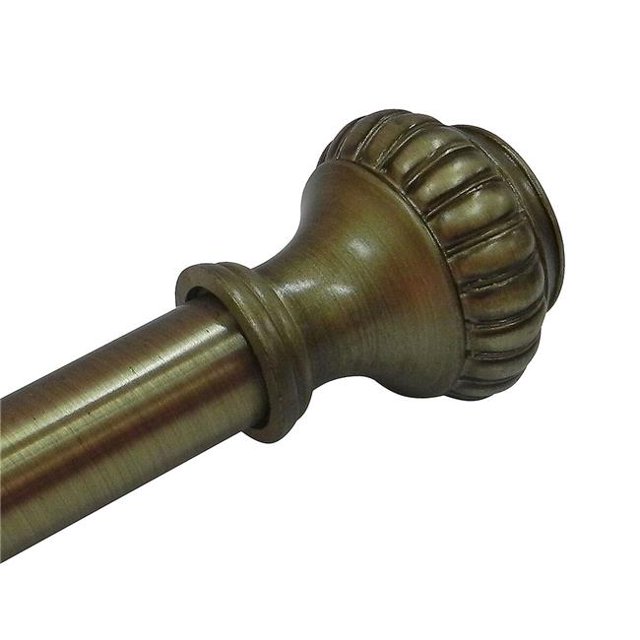 Elegant Home Fashions RO30072 Pumpkin Decorative Shower Rod, Oil Rubbed Bronze