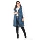 thumbnail image 1 of Chaleco largo tipo gamuza Roman Fashion Tallas Extras 3905 Azul marino Unitalla, 1 of 7
