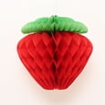 thumbnail image 4 of 10Pcs Strawberry Ball Tissue Craft Paper Decorations Red Pink Paper Strawberry Honeycomb Ball Birthday Party Decoration-Red,20cm, 4 of 8