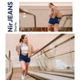 thumbnail image 5 of NirJEANS Women's Short Jeggings - Sexy Jeans Shorts For Women, High Waisted Crossover Women's Jeggings Booty Shorts for Women (4 4", Jeans), 5 of 6