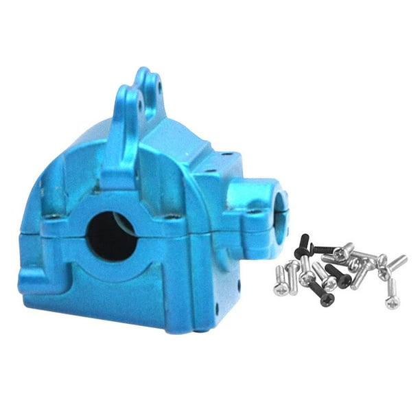 Carcasa superior e inferior de metal RC para accesorio de buggy RC WLTOYS 144001 1:14 Azul