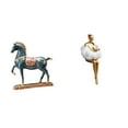 thumbnail image 1 of Figura de caballo,Figura de caballo Escultura animal coleccionable,Figura de estatua de arte,Estatua de arte Decoración Arte abstracto Escultura Estatuilla,Centro de mesa coleccionable con, 1 of 8
