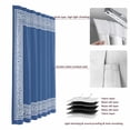 thumbnail image 6 of Dark Blue Greek Key Blackout Curtains for Bedroom/Living Room, Pinch Pleated Black Out Curtains, Geometric Greece Ancient Farmhouse Geo Room Darkening Window Drapes with Hooks 2 Panels, 39"x70", 6 of 8