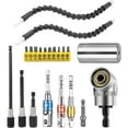 thumbnail image 1 of Flexible Drill Bit Extension & Universal Socket Wrench Tool Set, 105° Right Angle Drill Attachment,, 1 of 8