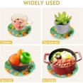 thumbnail image 5 of Pineapple 2 Pack Pot Holders Trivets, Heat Resistant Hot Pads for Kitchen Table Decoration Trivets for Hot Dishes/Pot/Bowl/Teapot/Hot Pot Holders, 7" + 9.45", 5 of 7