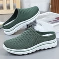 thumbnail image 2 of Women’s Closed-Toe Slip-On Mules – Breathable Flyknit Casual Shoes with Soft Lightweight Comfort Sole, 2 of 7