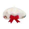 thumbnail image 3 of Boina navideña cómoda y transpirable, cálida, informal, decorativa, para Navidad Adultos blancos, 3 of 9