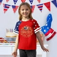 thumbnail image 3 of CCRFTGI 4th Of July 250th Anniversary Usa Shirt for Kids Girls Size 6-7 Patriotic 250 Anniversary USA Flag July 4th Celebration Independence Day Short Sleeve T-Shirts Ginger 9-10 Years, 3 of 5