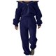 thumbnail image 1 of Conjunto de joggers de dos piezas con media cremallera para mujer: chándal de poliéster, cintura ajustable, conjunto para viajar/estar por casa, 1 of 5